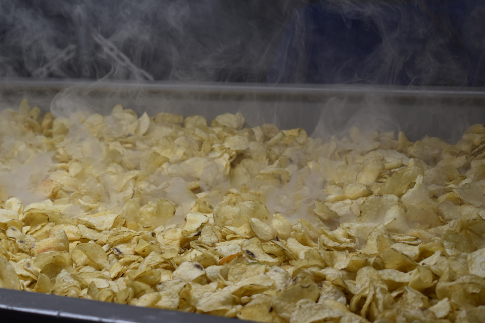 potato chips frying