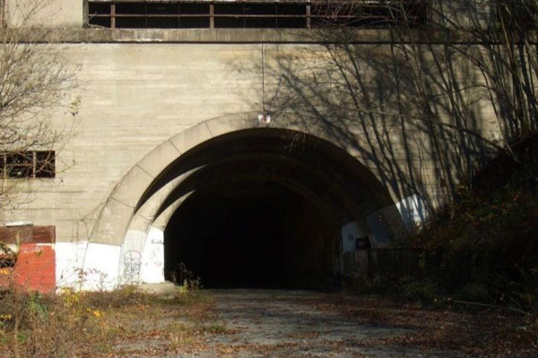 abandoned PA turnpike entrance