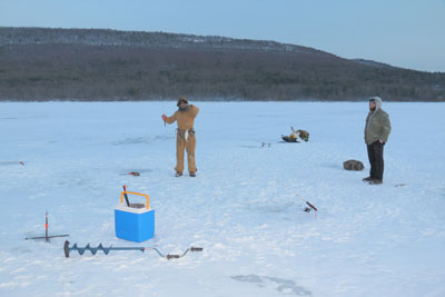 ice fishing