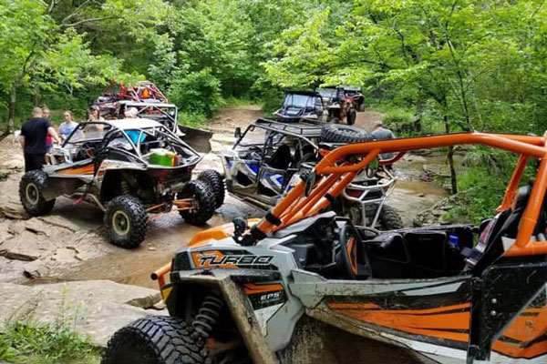 group of ATV riders