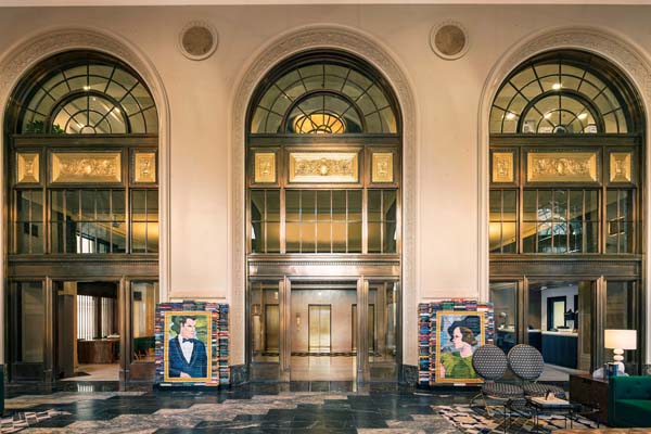 Entry hall at the Notary Hotel