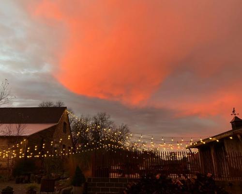 A photo of the exterior patio of The Creamery in Kennett Square, Pennsylvania