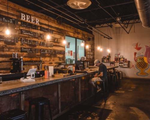 inside a brewerie