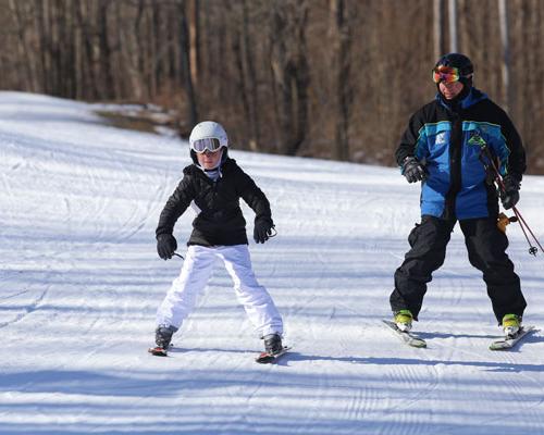 skiing