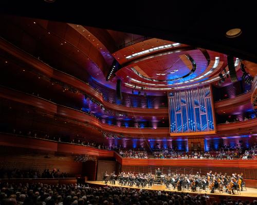 The Philadelphia Orchestra inside the Kimmel Center