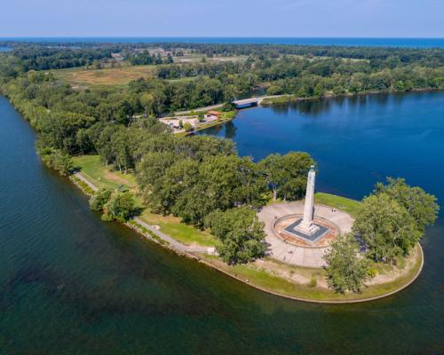 aerial photo of Presque Isle State park