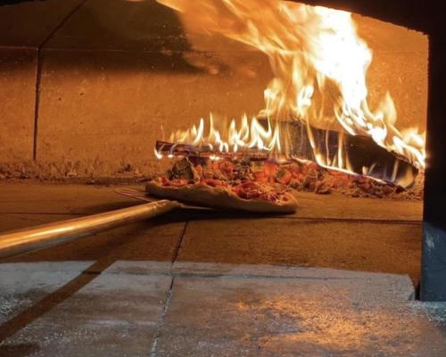 pizza firing in oven